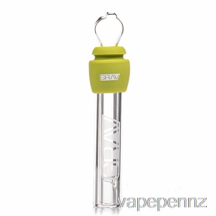 GRAV Glass Blunt with Silicone Avocado Green VAPE NZ